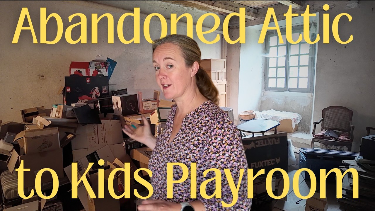 We Transformed this Abandoned Attic Space into a DREAM Playroom! (part 1)