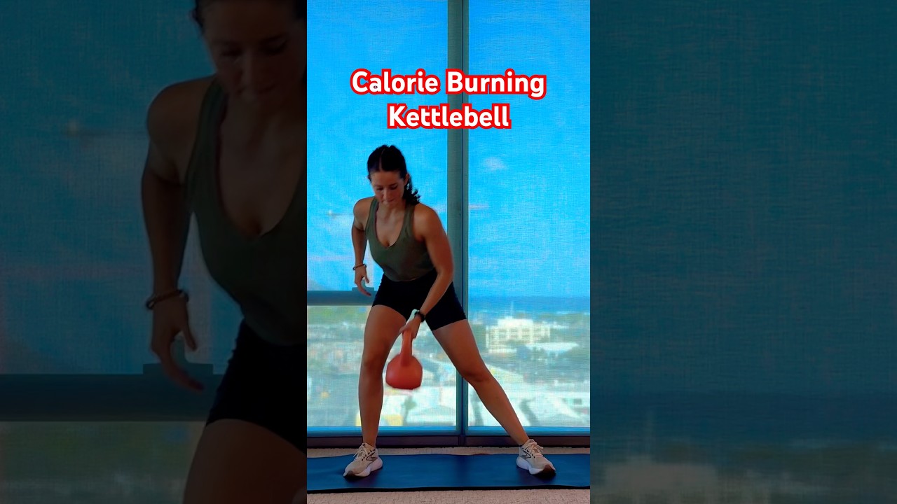 Quick Full Body Kettlebell Workout | Standing Only, No Repeat, Burn Calories Fast! 