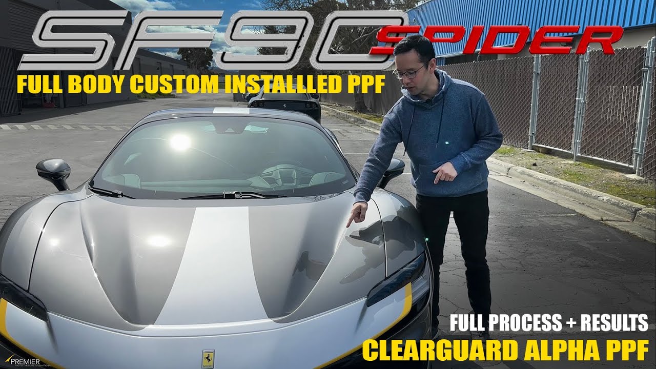 Ferrari SF90 Spider 2024 года | Полный PPF кузова (установленный CGA)
