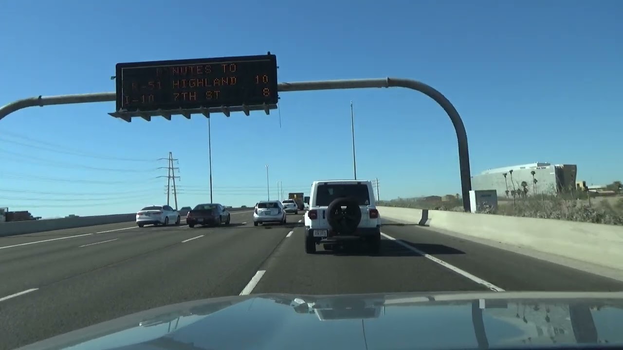 February 4th, 2021: Driving from Chandler, AZ to Phoenix Sky Harbor Airport Phoenix, AZ