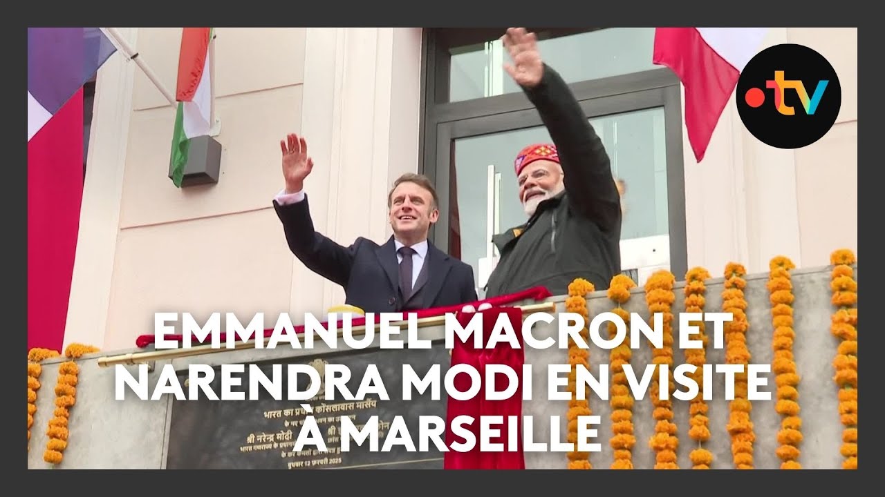 Emmanuel Macron et Narendra Modi en visite à Marseille pour renforcer le partenariat franco-indien