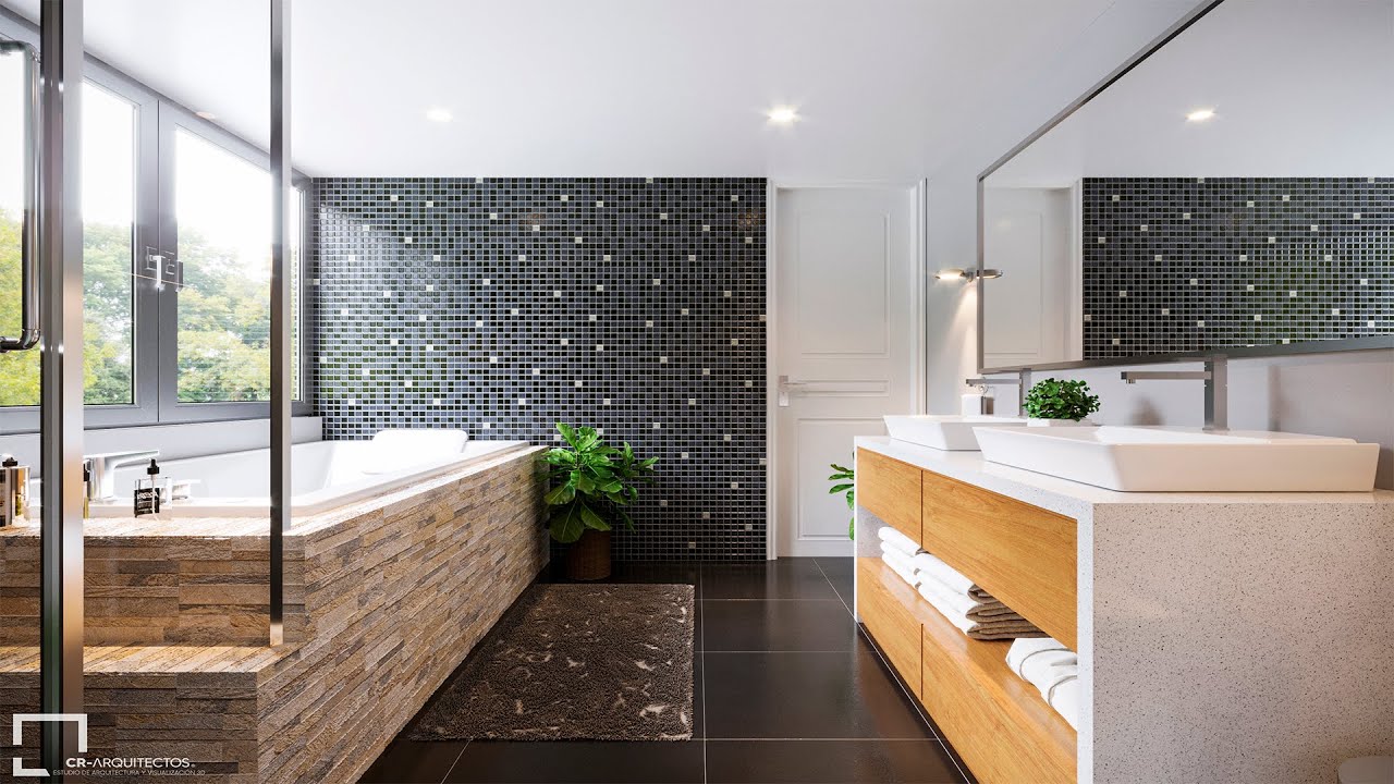 BA&Ntilde;O CL&Aacute;SICO DE 2.5 X 3 m / DISE&Ntilde;O DE BA&Ntilde;O CON DUCHA Y TINA DE BA&Ntilde;O.
