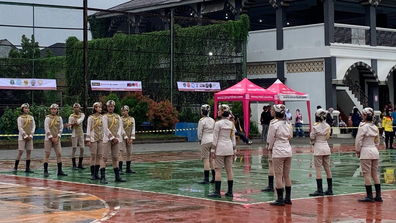 Top 15!! Paskibra SMPN 1 PAMARAYAN In LKBB XI LEGENDA VINTAGE 