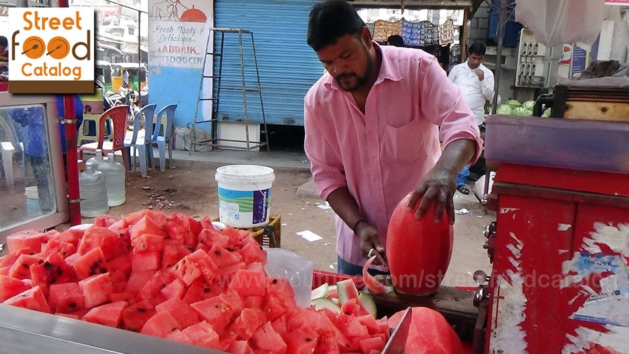 Watermelon Cutting | Watermelon Juice | Watermelon Health Benefits | Street Food Catalog