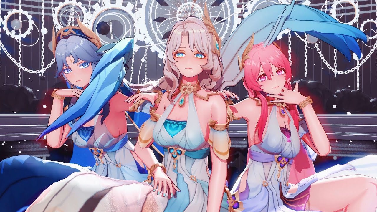 Genshin Impact｜CH4NGE｜Aria × Canon × Sonnet #Aria #GenshinImpact #Genshin #MMD