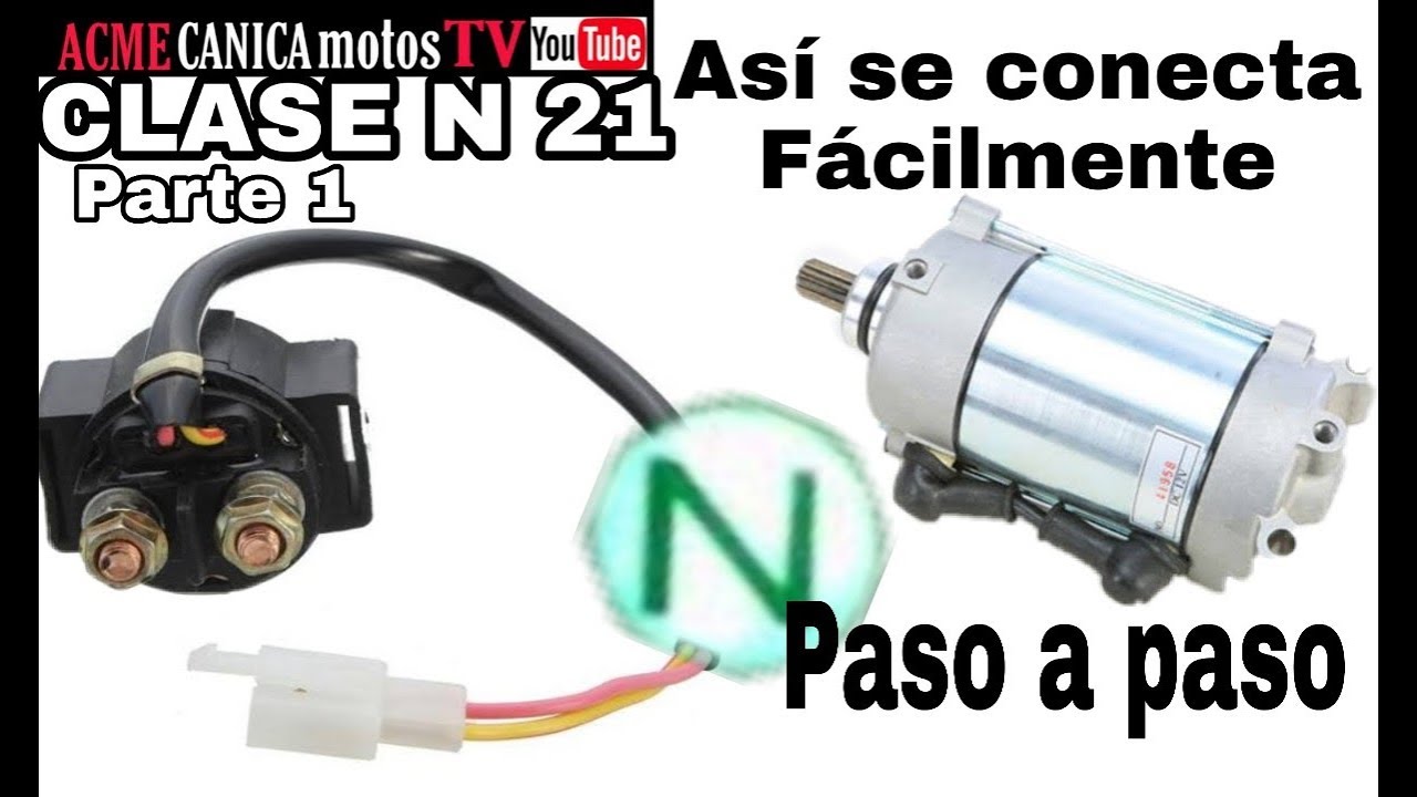 Solenoide y Marcha ASÍ SE CONECTA  paso a paso CLASE # 21 parte 1