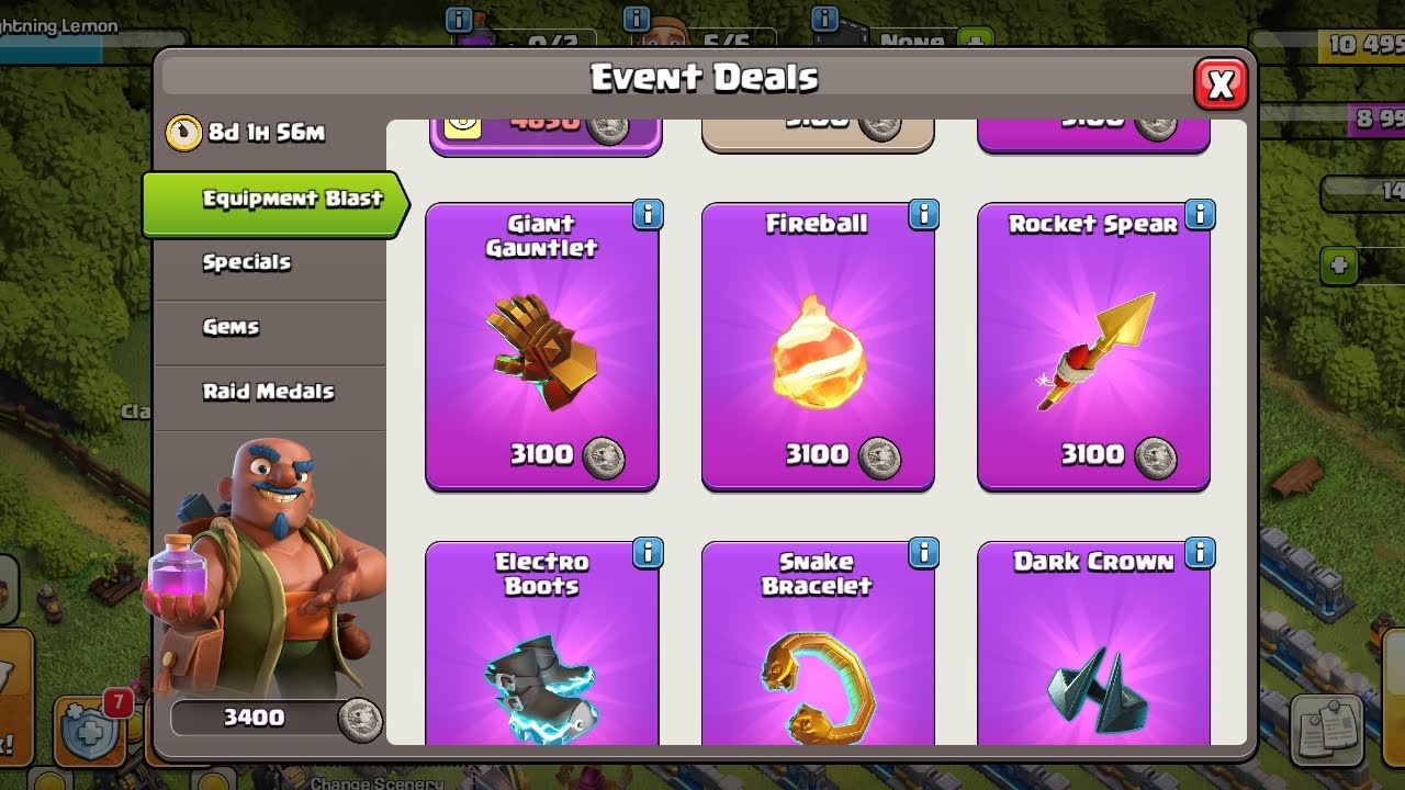 Equipment  Blast helped me catch up. Clash of Clans