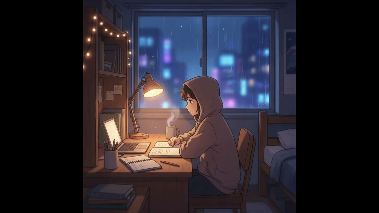 Velvet Rain Lofi Beats • Chill Study & Relaxing Night Rain Instrumental Ambiance