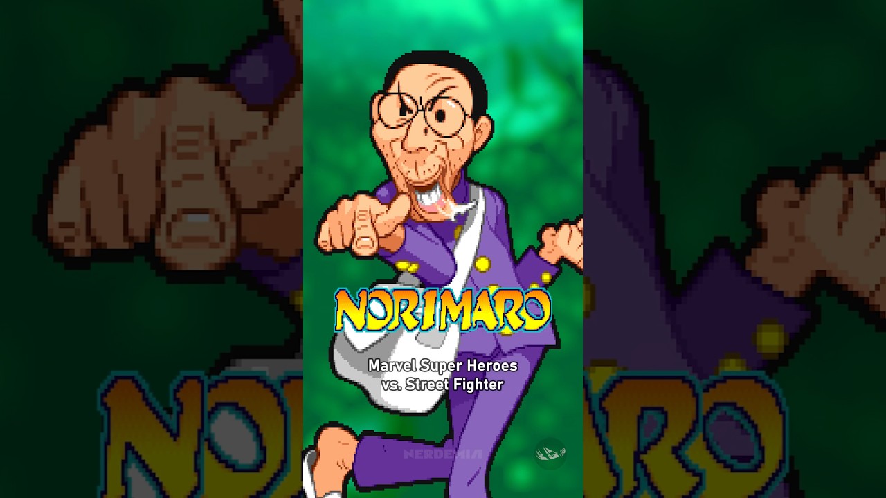 Norimaro moves and animations from Marvel Super Heroes vs. Street Fighter