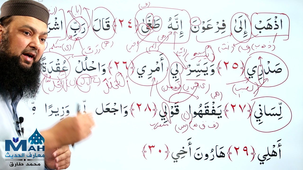 020 Surah Taha 24 - 48 Grammar and Urdu Translation and Tafseer Ibn Kaseer