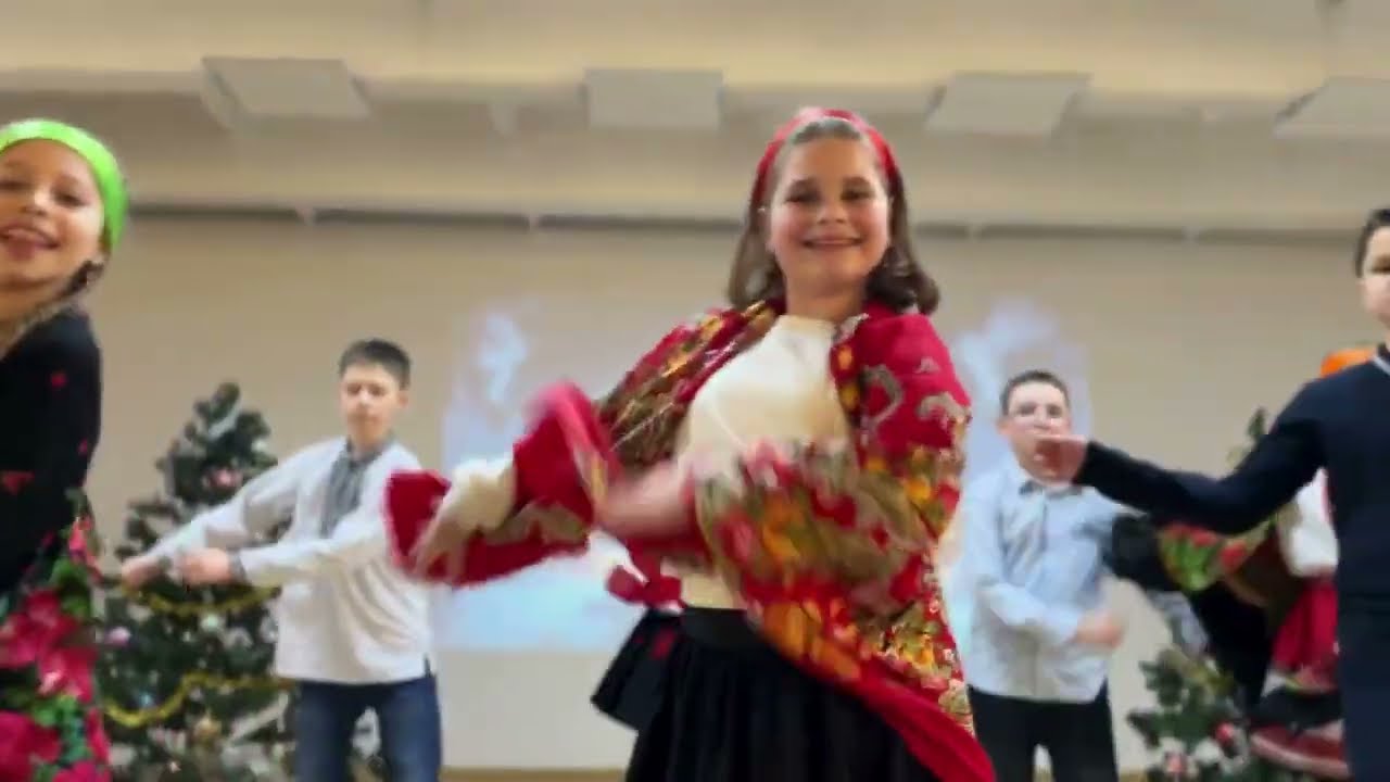 Привітання з Різдвом Христовим від учнів 5-В класу Криворізької гімназії №91