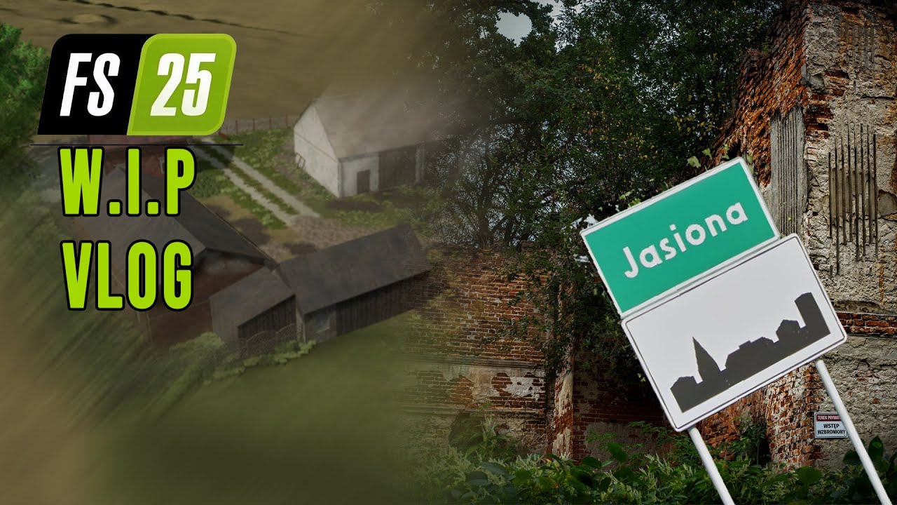 Jasiona  - wypad do wsi, na której wzoruję nową mapę do FS25 | vlog