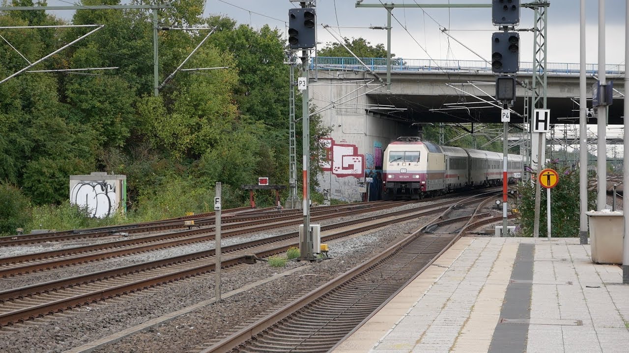 Züge im Düsseldorf Flughafen Mit ICE 4 RRX Br 185 101 146 1429 422 429 401 402 403 406