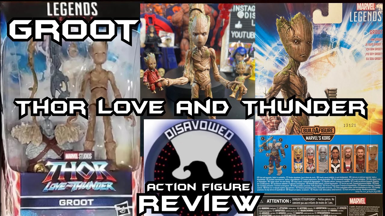 Marvel Legends Groot Thor Love and Thunder Korg BAF Wave Action Figure Review with comparisons!