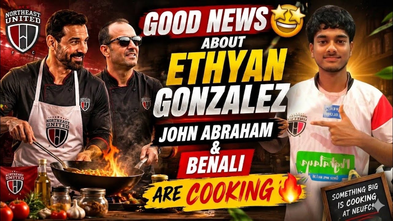 Northeast United FC Foreigner Ethyan Gonzalez in Guwahati🤩 John Abraham Benali are Cooking