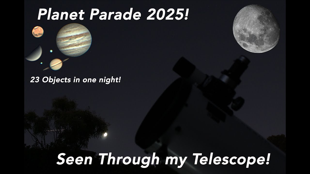 The 2025 Planet Parade Through my Telescope!