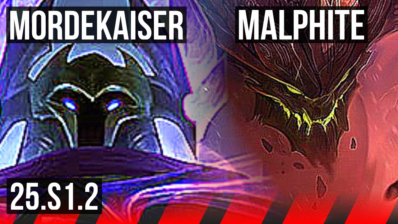 MORDEKAISER vs MALPHITE (TOP) | 600+ games | KR Master | 25.S1.2