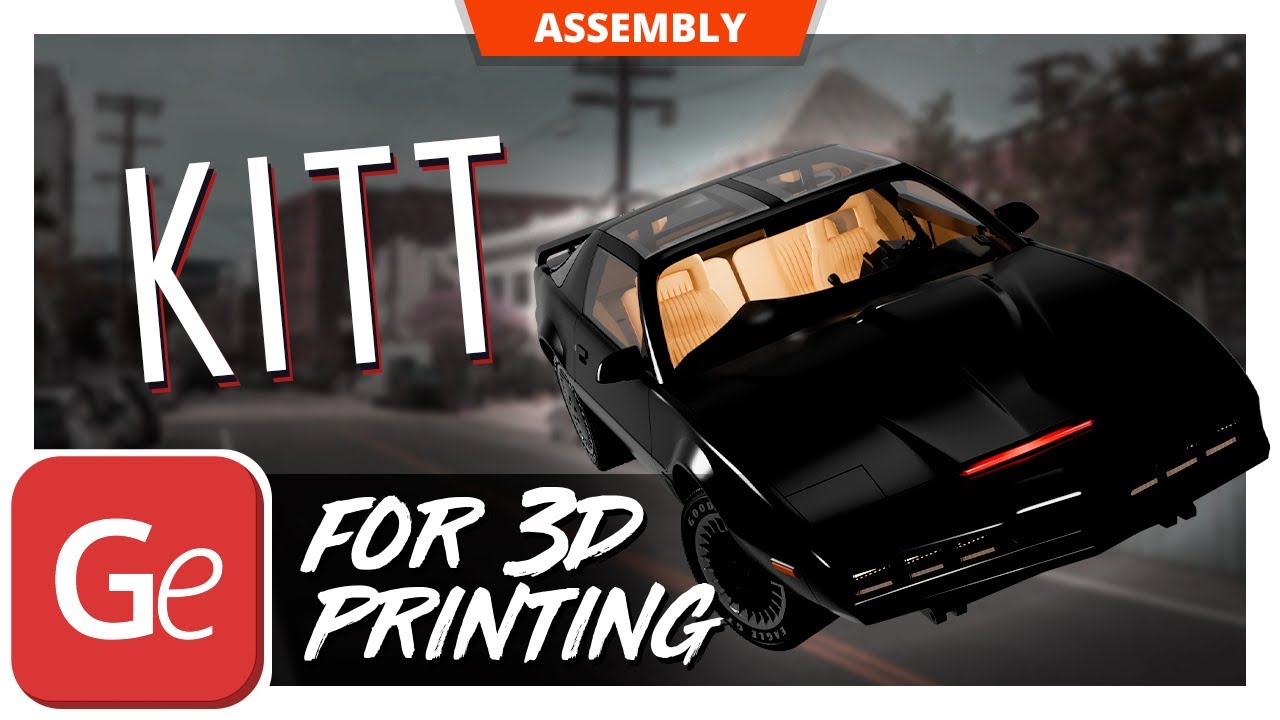 KITT STL files for 3D printing | Assembly by Gambody