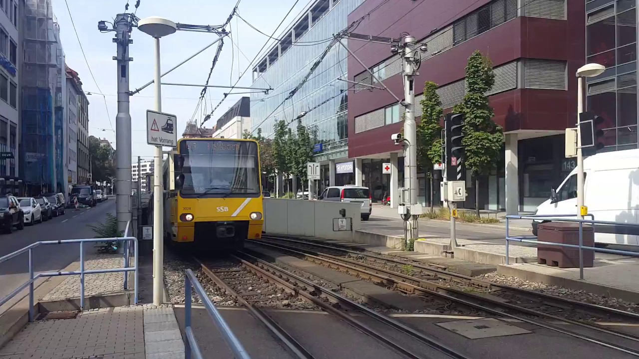 Stra&szlig;enbahn in St&ouml;ckach(Stuttgart)