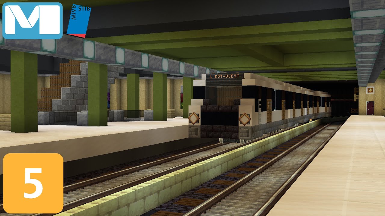 Le métro de Bruxelles dans MC / Brussels subway in MC : Line 5 (create mod)