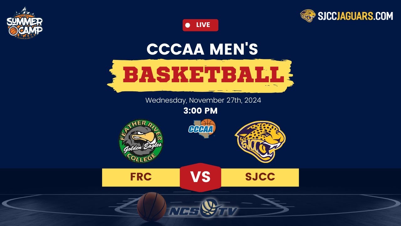 Feather River vs San Jose City College Men's Basketball LIVE 11/27/24
