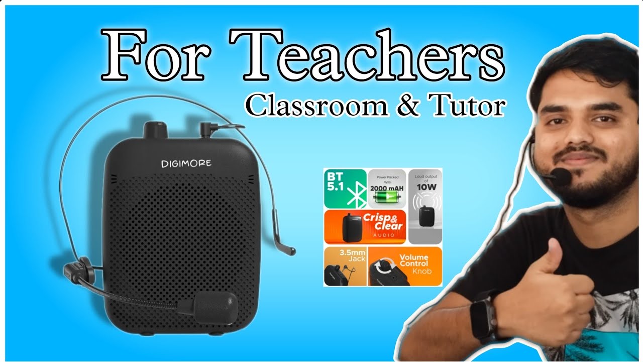 Digimore D-1200 Wireless Bluetooth Voice Amplifier for Teachers & Classroom
