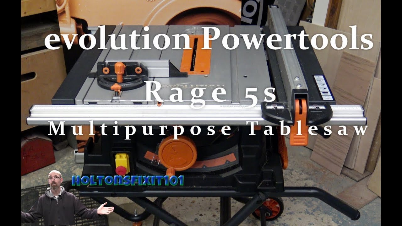 Evolution Rage 5s Tablesaw Review - Holtonsfixit101