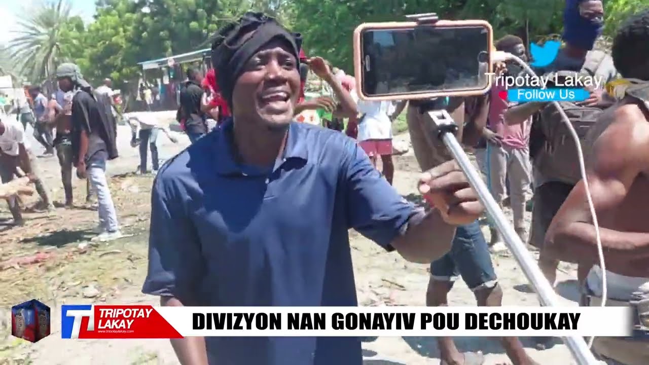 Deblozay pete nan vil Gonaives nan moman an la - Anpil moun estomake akoz Ti Wil pa vle yo dechouke
