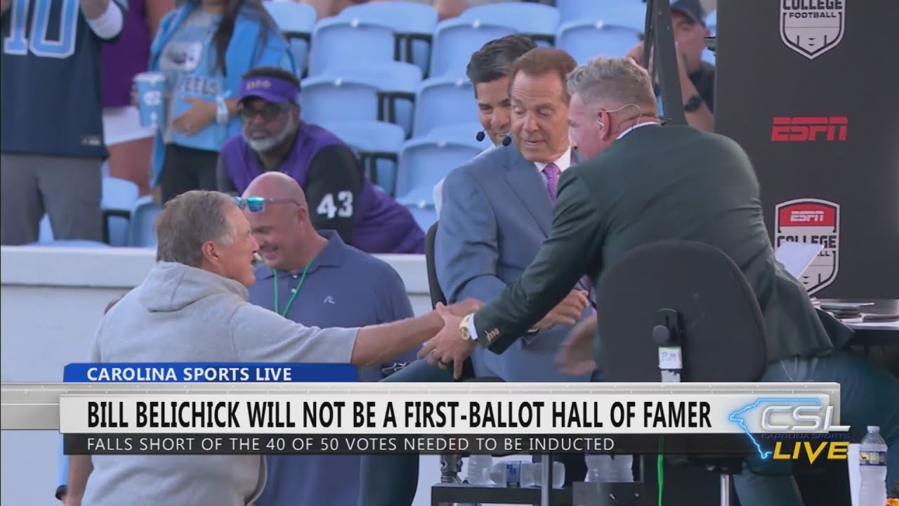 Reaction to UNC coach Bill Belichick not elected to Hall of Fame on first ballot