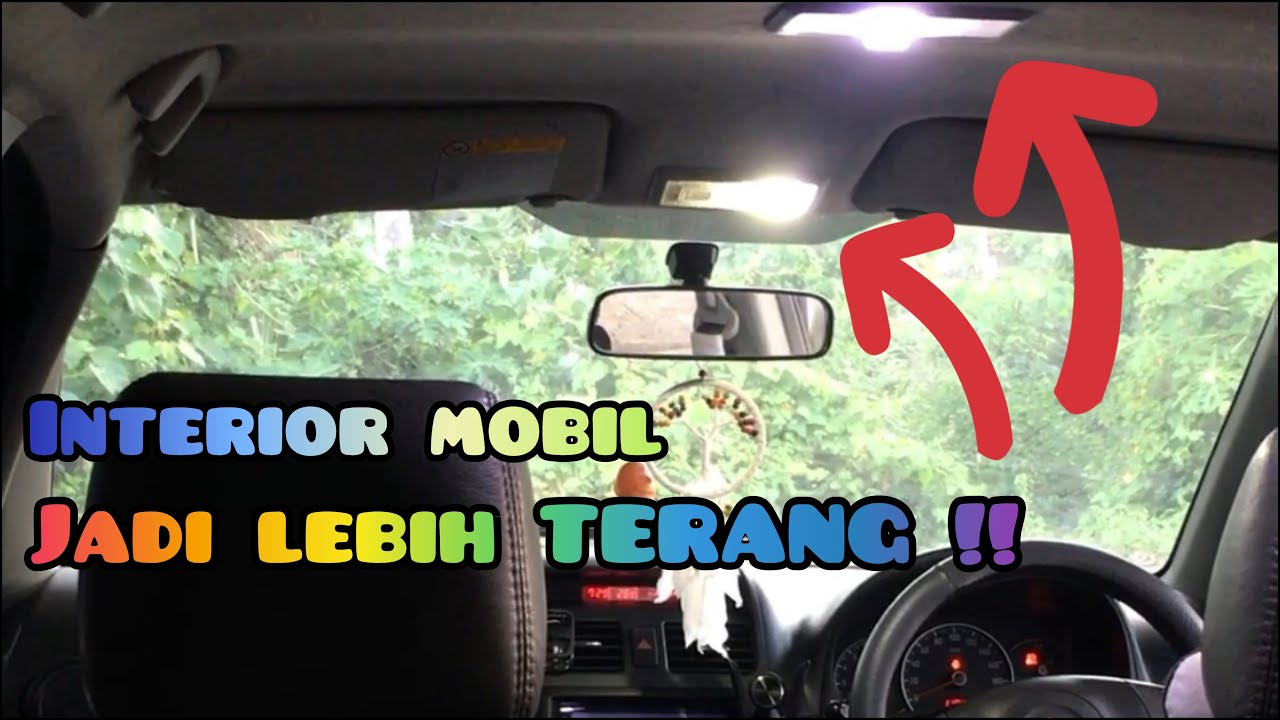 Cara pasang lampu kabin mobil LED