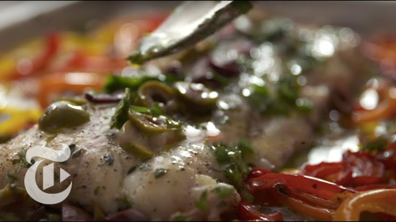 Roasted Hake With Sweet Peppers | Melissa Clark Recipes | The New York Times