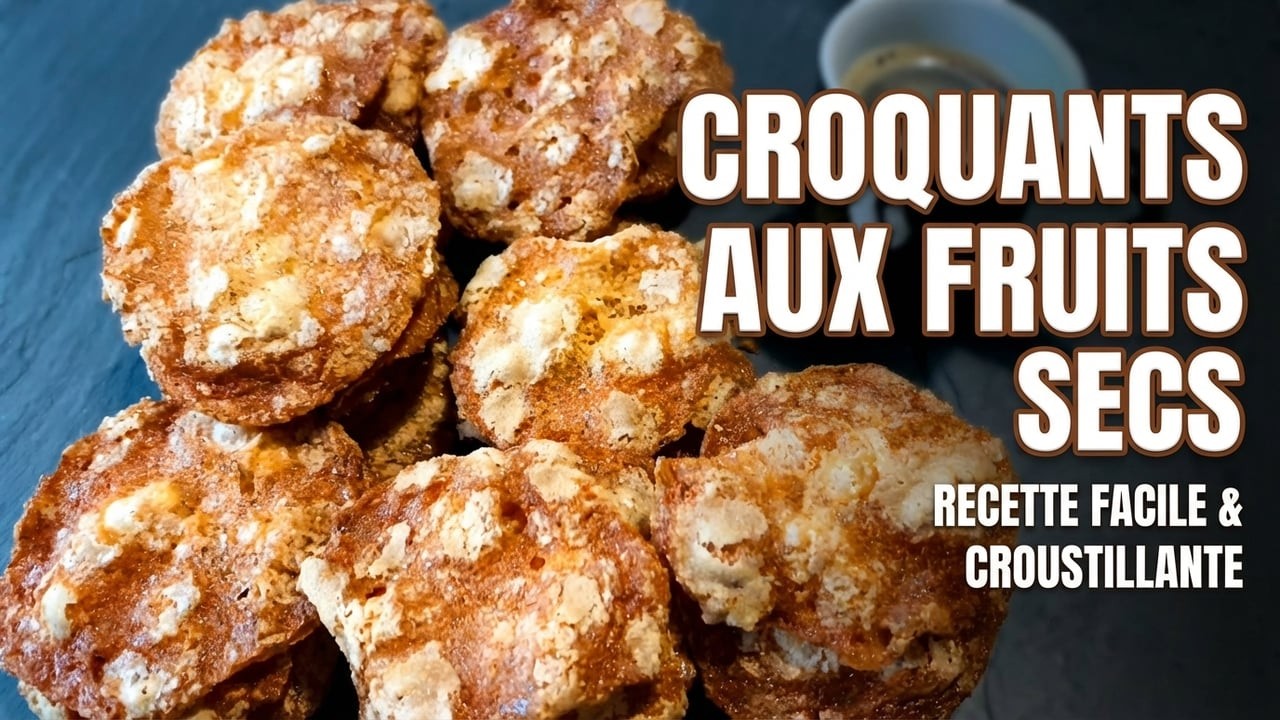 Croquants Aux Fruits Secs, Une Recette Très Sympa et Vite Faite