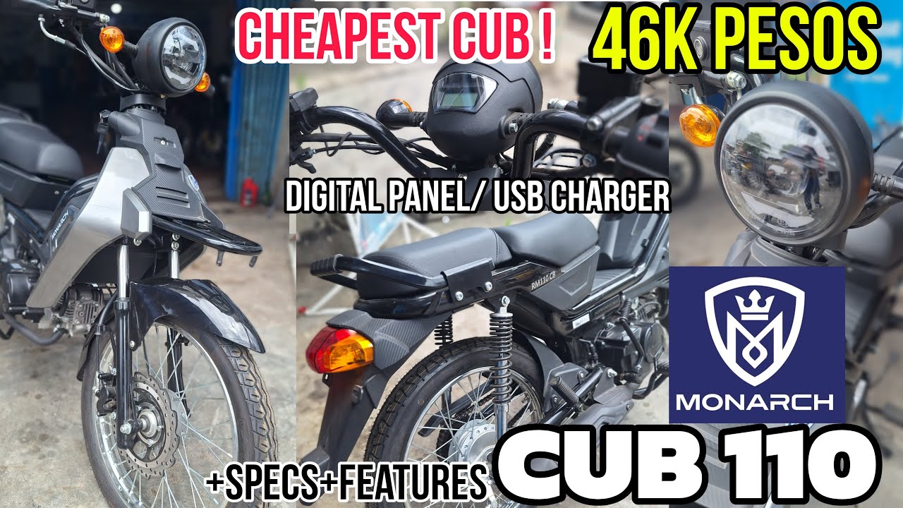 BUDGET KILLER -46k Pesos CUB Bike Monarch CUB 110  Available na sa Pinas !Sobrang Mura