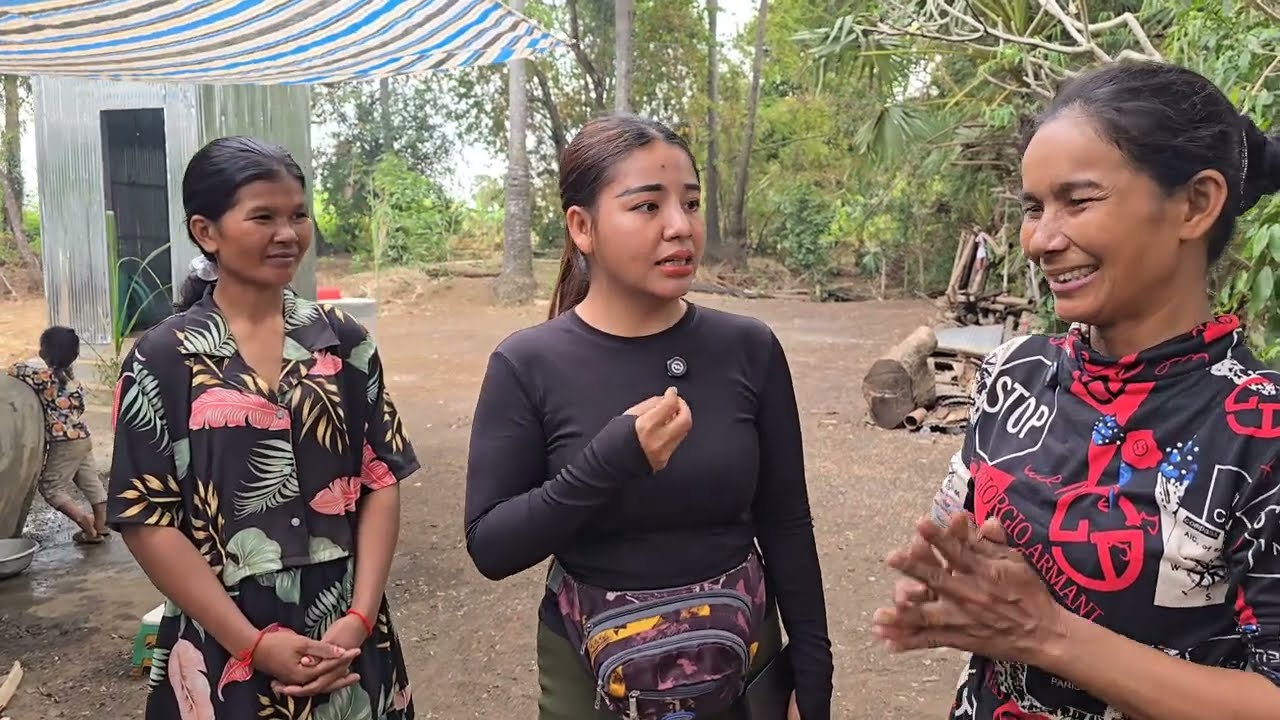 280. អំណោយបងប្រុស Kunacheat រស់នៅសហរដ្ឋអាមេរិច Life in the Cambodian Countryside.