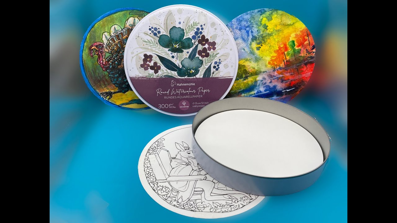 Review-Hahnemühle Round Watercolor Paper in a Tin