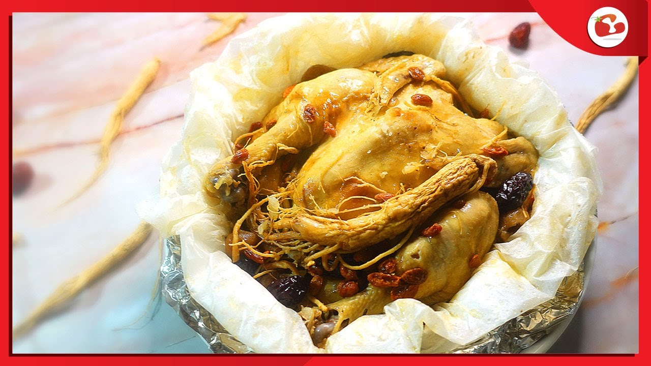 [ 人參紙包雞 ] 補氣養身, 還可以吃到滑嫩的雞肉 [#Y茄食頻 62 ]