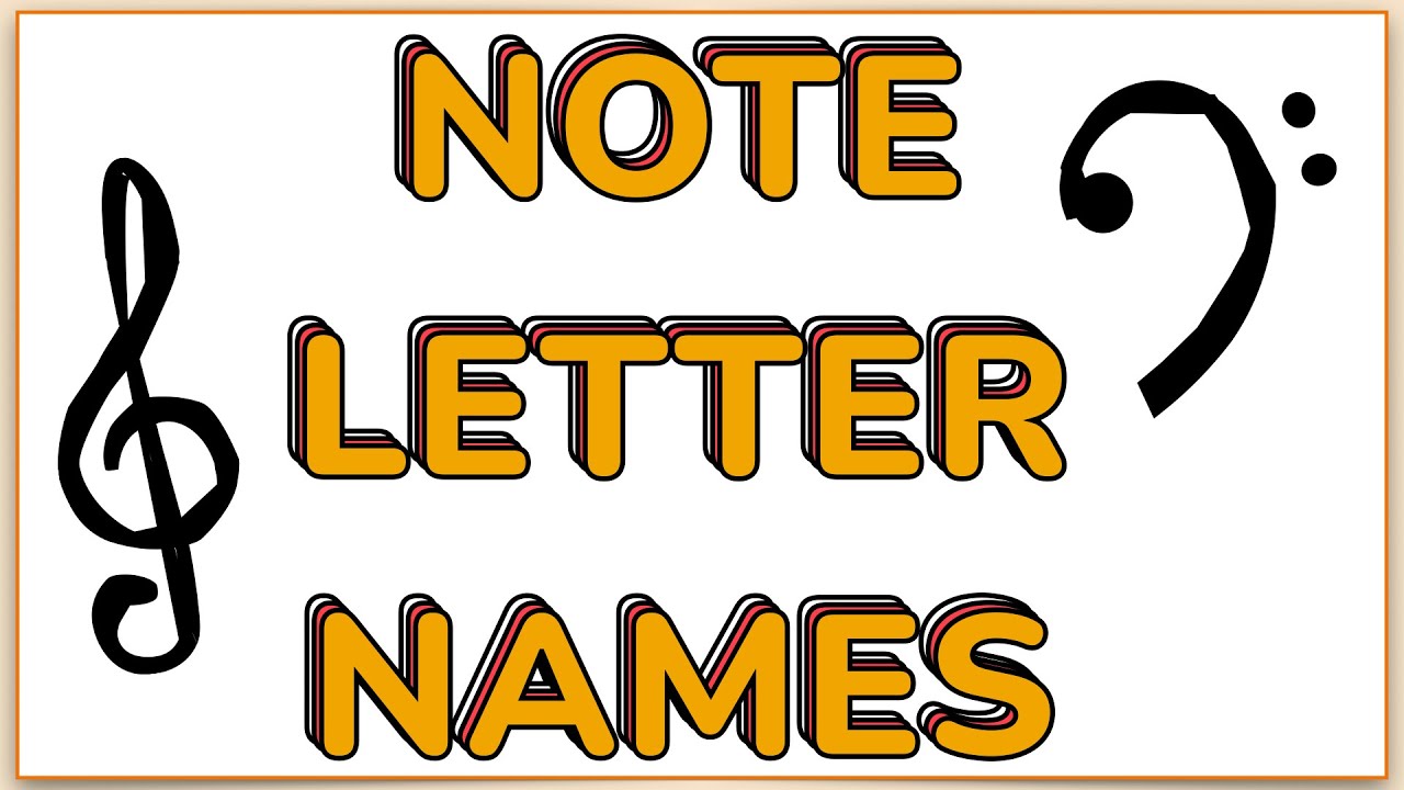 Note Letter Names in Treble and Bass Clef