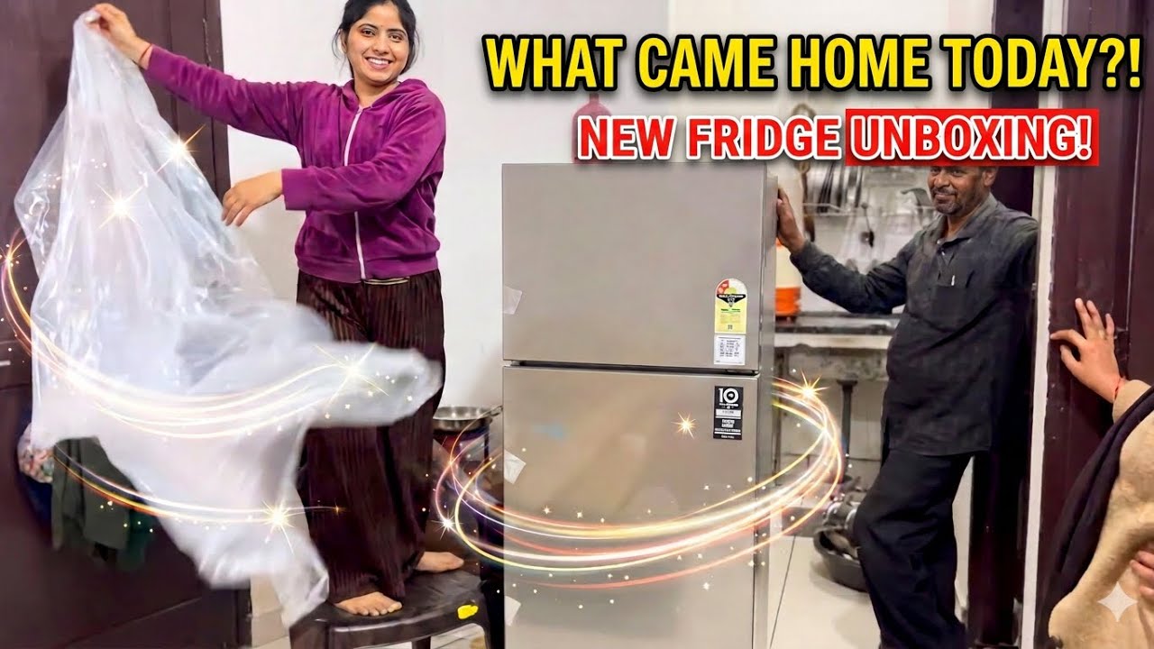 Aaa  Gaya Naya Fridge ￼🥶☃️😊🥰🥰❤️