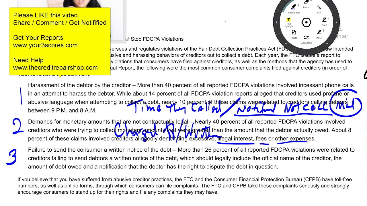 MOST COMMON DEBT COLLECTOR VIOLATIONS YOU SHOULD KNOW ABOUT