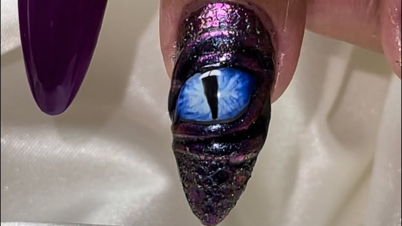 Dragon Eye Nail Design