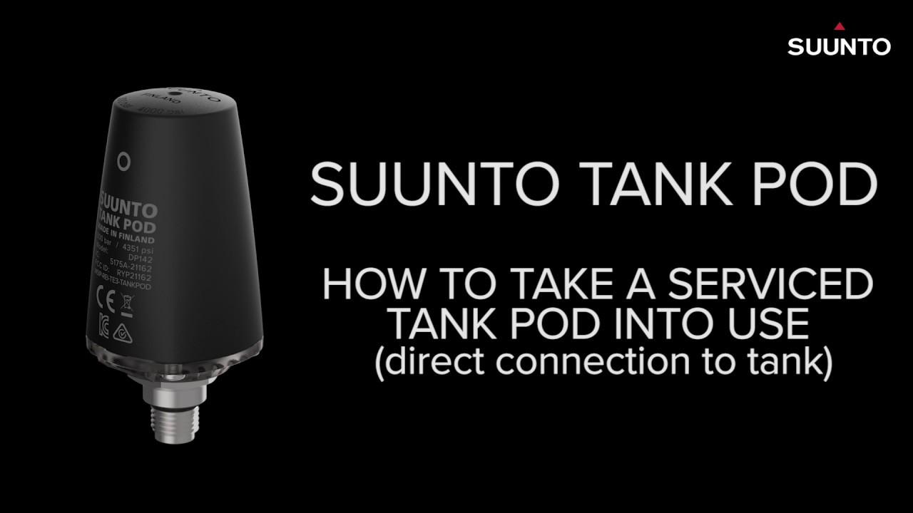 Suunto Tank POD - How to take a serviced Tank POD into use (direct connection to tank)
