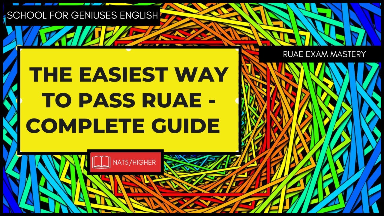 THE SECRET TO THE RUAE EXAM  - COMPLETE GUIDE