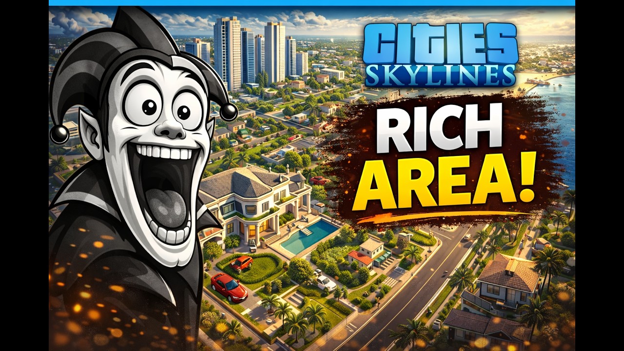 🔴 LIVE: Building the Rich Area of My City | Cities: Skylines