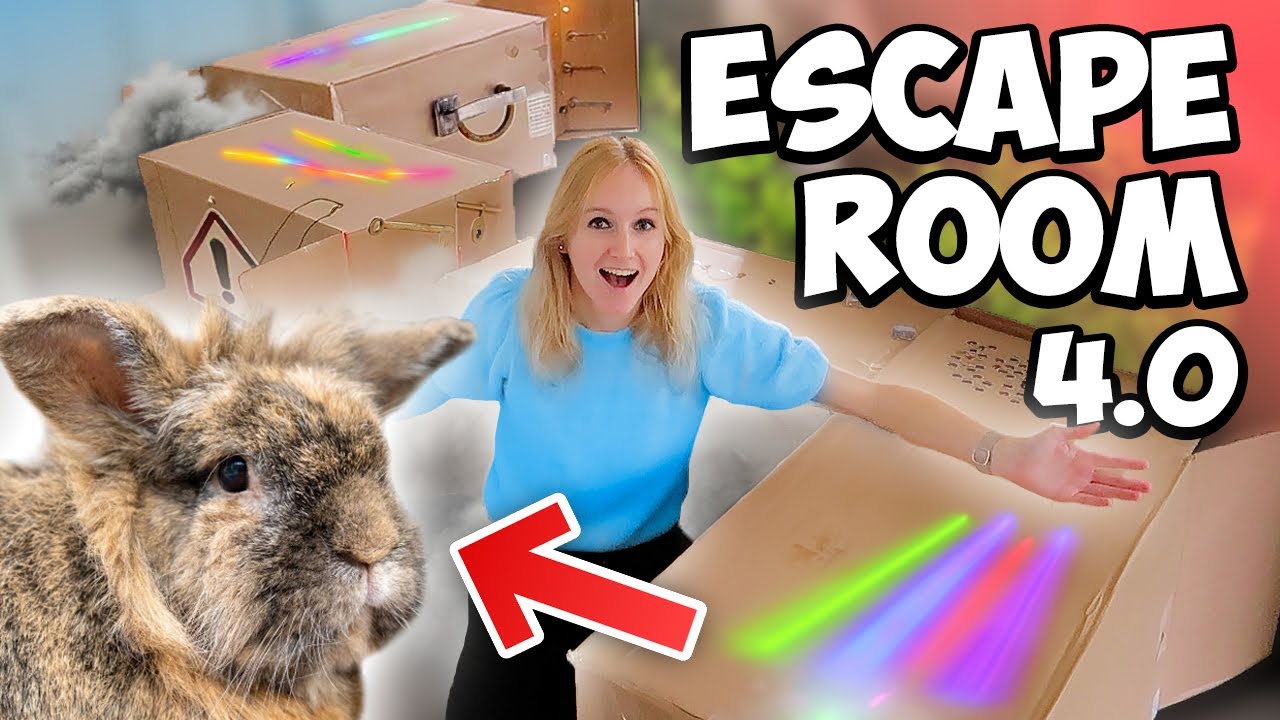 MEGA ESCAPEROOM bouwen voor mijn KONIJN! 😱🐰 *Moeilijk*
