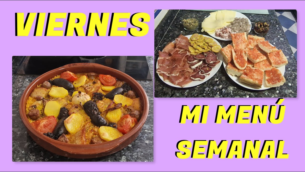 Mi menú semanal con RECETAS VIERNES