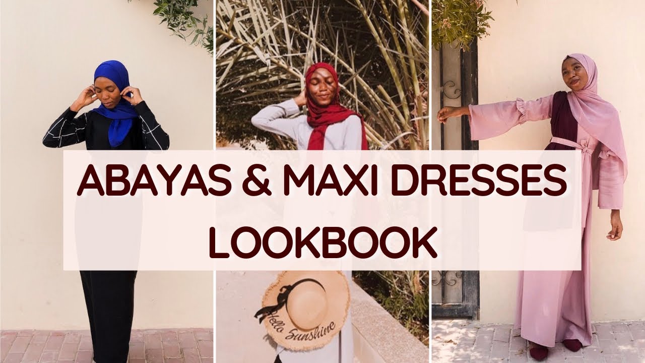 Modest Outfit Ideas - Style 5 Abayas + Maxi Dresses in Multiple Ways - Hijabi Fashion Inspo