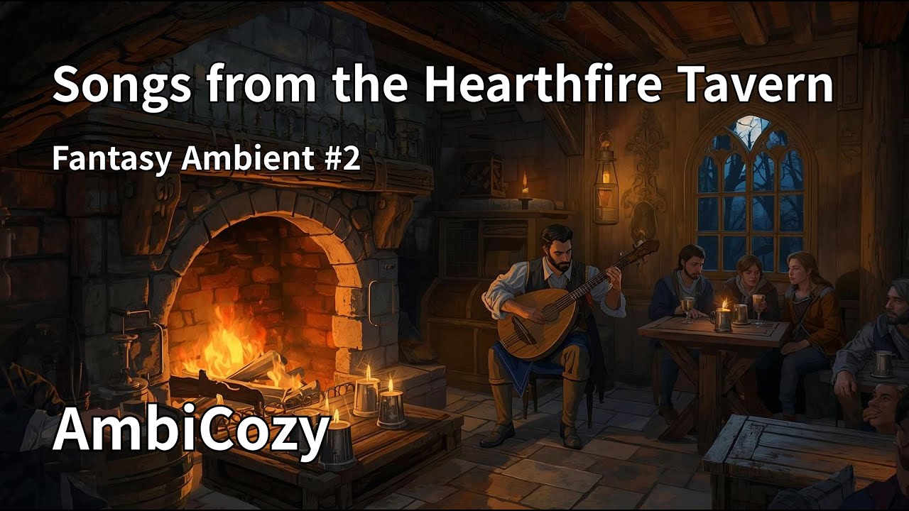 Songs from the Hearthfire Tavern 🍺 Medieval Fantasy Ambient Music for Relaxation, Sleep & Cozy Café