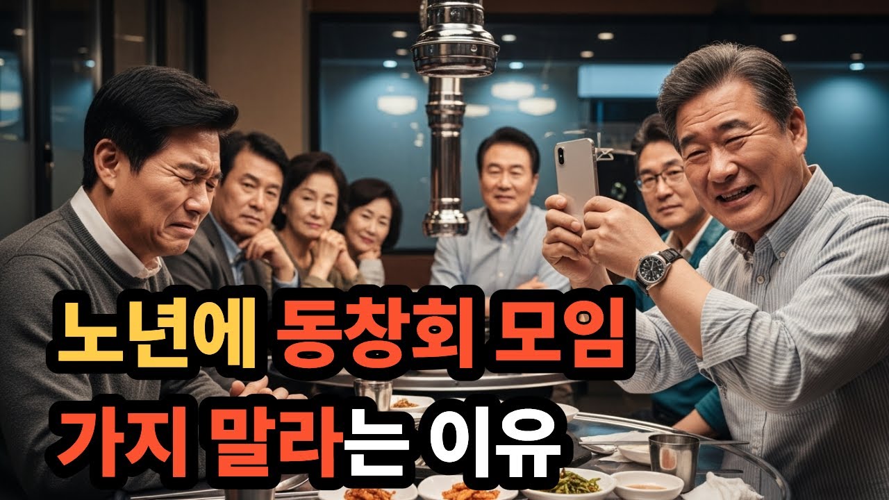노년에 동창회 모임 가지 말라는 이유