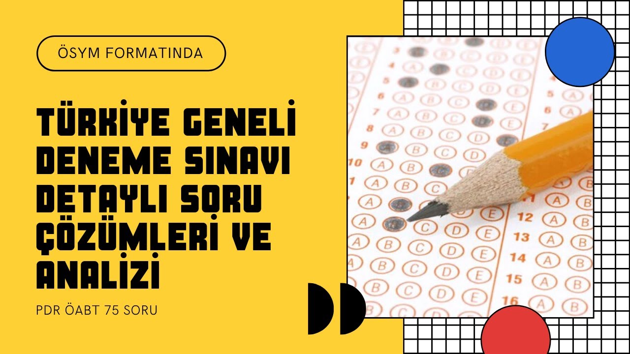 1. PDR ÖABT DENEME SINAVI DETAYLI SORU ÇÖZÜMLERİ VE ANALİZİ | TÜRKİYE GENELİ ONLİNE