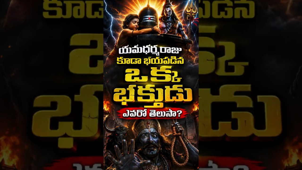 యమధర్మరాజు కూడా భయపడ్డ భక్తుడు ఎవరో తెలుసా? 😱 || #viral #trending #trend #love #trendingshorts #yama